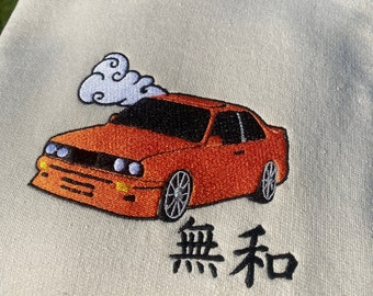 BMW E-30| embroidered hoodie |personalizable | gift idea