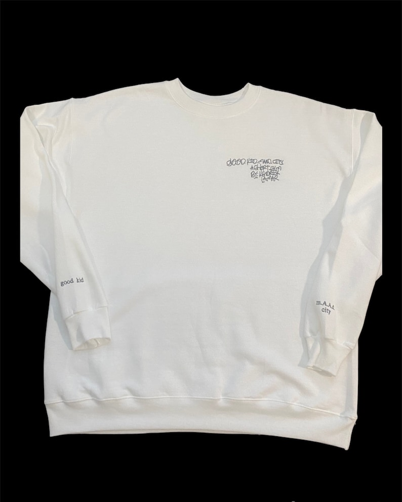Kendrick Lamar Personalized Embroidered Sweatshirts Good Kid - Etsy