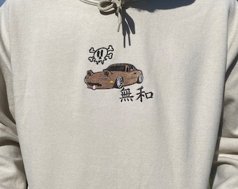 Miata| Embroidered Car Hoodie| Color Customizable Design| MTA