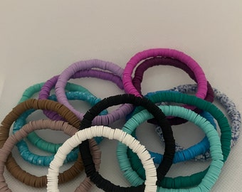 紫と黒のビーズブレスレット 2個パック - Etsy 日本