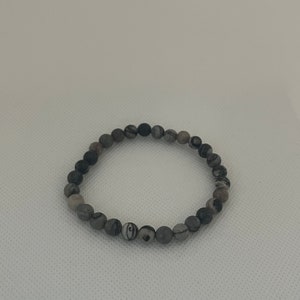 Grey Marble Handmade Bracelet