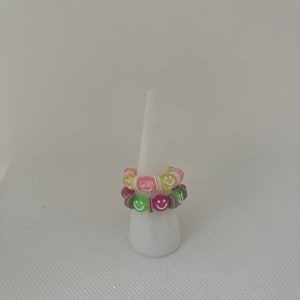 2er Pack Smiley Ringe Handmade