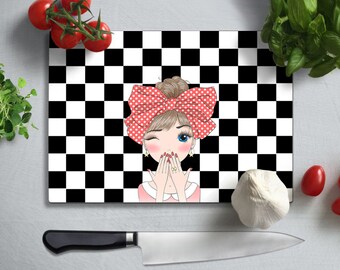 11.5 x 15.75 KESS InHouse OriginalInk Dots Black White Cutting Board Multicolor 11.5 x 15.75 KESS InHouse OriginalInk Dots Black White Cutting Board Multicolor