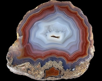 Old Stock Large Laguna Agate Half Nodule from Mexico