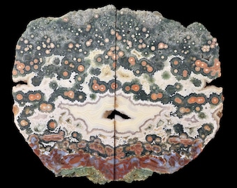 Marovato Ocean Jasper Old Stock High Grade Butterfly Pair