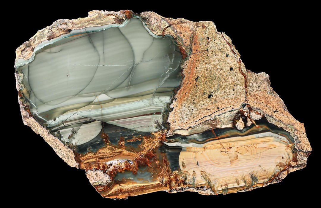 Blue Mountain Picture Jasper Polished Specimen - Etsy