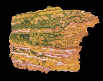 Impresionante losa de jaspe oceánico Kabamby de altísima calidad procedente de Madagascar.