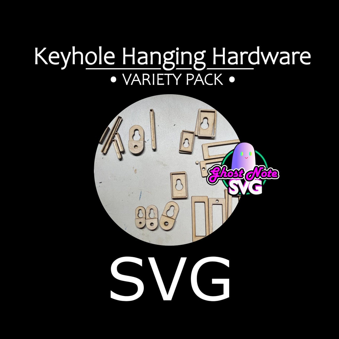 Keyhole Frame Hanger Multi Size SVG PNG PDF for Glowforge Omtech ...