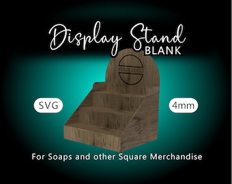 Soap Box Display Merchandise Rack Cut File  (SVG) Glowforge, OmTech, CNC, Laser 4mm