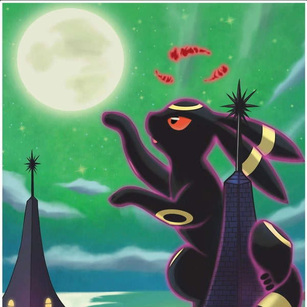 Umbreon Poster! Perfect for a Gift, Present, Holiday, Birthday! Japanese Anime