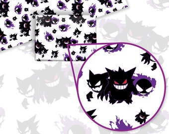 Gengar Gift Wrap, Gengar Wrapping Paper, Perfect for a Gift, Present, Holiday, Birthday! Japanese Anime