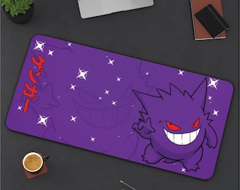 Gengar Desk Mat! Perfect for a Gift, Present, Holiday, Birthday! Japanese Anime