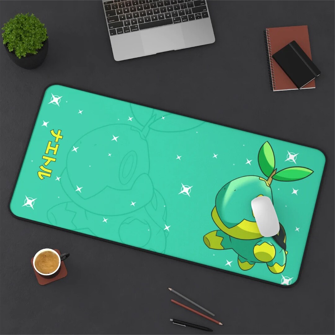 Turtwig Gaming Desk Mat, Long Desk Mats, Mousepad, Christmas Birthday