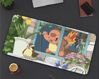Charmander Desk Mat! Perfect for a Gift, Present, Holiday, Birthday! Japanese Anime