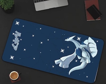Lugia Pattern Desk Mat! Perfect for a Gift, Present, Holiday, Birthday! Japanese Anime
