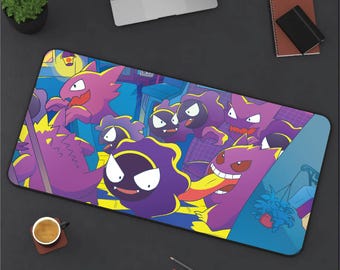 Gengar Desk Mat! Perfect for a Gift, Present, Holiday, Birthday! Japanese Anime