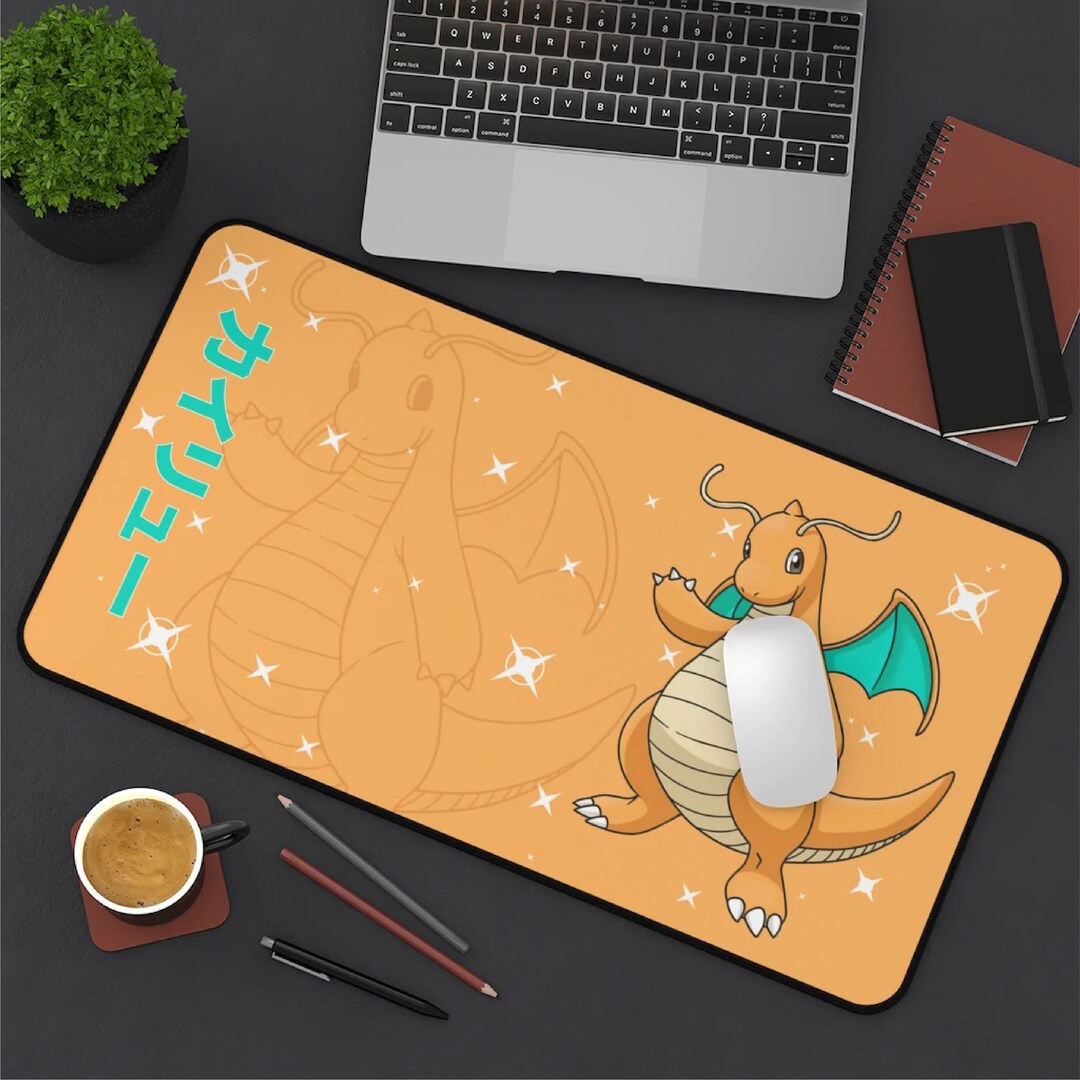Dragonite Gaming Desk Mat, Long Desk Mats, Mousepad, Christmas Birthday