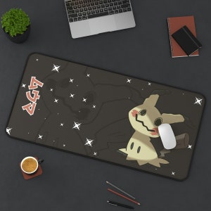 Mimikyu Gaming Desk Mat, Long Desk Mats, Mousepad, Christmas Birthday Gift Idea, Anime Game Mats, Gaming Mousepad, Official Size Desk Mats