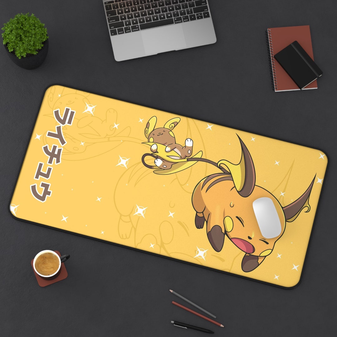 Raichu Gaming Desk Mat, Long Desk Mats, Mousepad, Christmas Birthday
