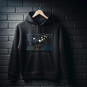 Lucario Black Hoodie! Perfect for a Present, Gift, Holiday, Birthday!