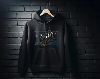 Lucario Black Hoodie! Perfect for a Present, Gift, Holiday, Birthday!