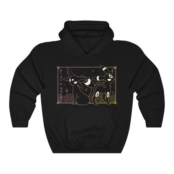 Espeon & Umbreon Black Hoodie