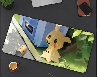 Mimikyu Pattern Desk Mat! Perfect for a Gift, Present, Holiday, Birthday! Japanese Anime