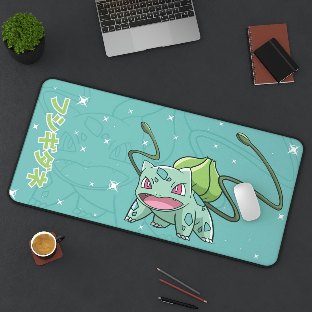 Bulbusaur Gaming Desk Mat, Long Desk Mats, Mousepad, Christmas Birthday