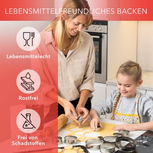 AVANA Edelstahl Ausstechformen 12 Stück gewellte Ringe Keksformen Cutter Set Keks Cookie Rund Plätzchen Ausstecher mit Aufbewahrungsbox Bild 7