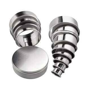 AVANA Edelstahl Ausstechformen 12 Stück Ringe Keksformen Cutter Set Speiseringe Keks Cookie Rund Plätzchen Ausstecher mit Aufbewahrungsbox Bild 5