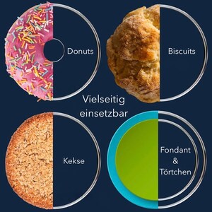 AVANA Edelstahl Ausstechformen 12 Stück Ringe Keksformen Cutter Set Speiseringe Keks Cookie Rund Plätzchen Ausstecher mit Aufbewahrungsbox Bild 8