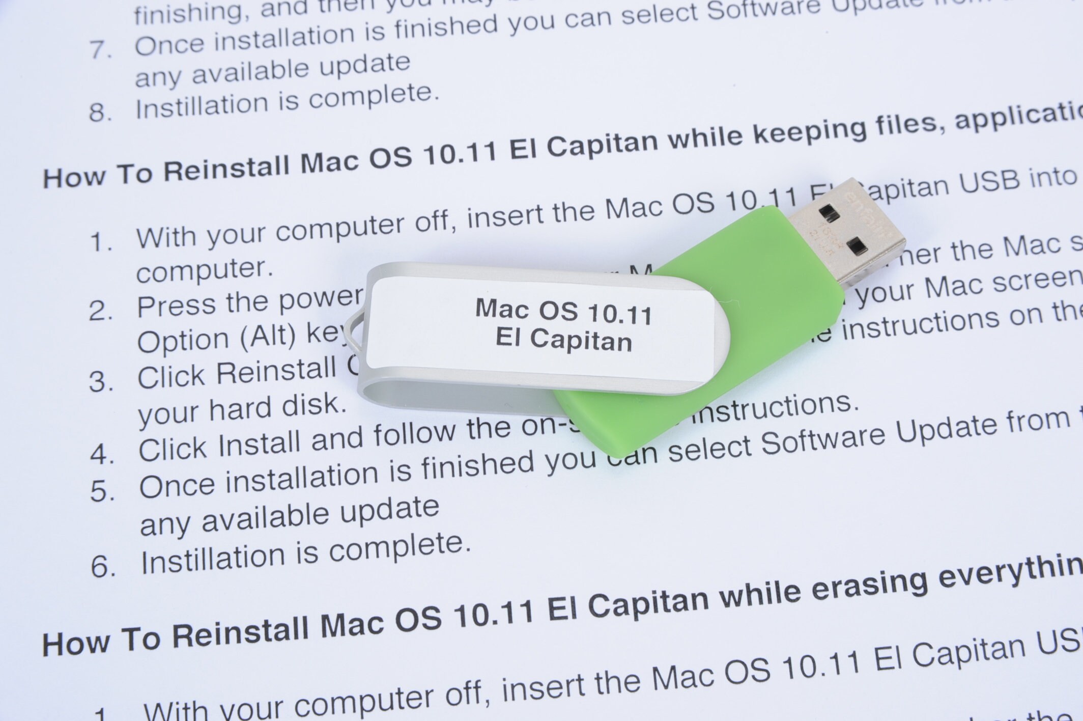 OS 10.11 El Capitan Operating System Full Install - Etsy