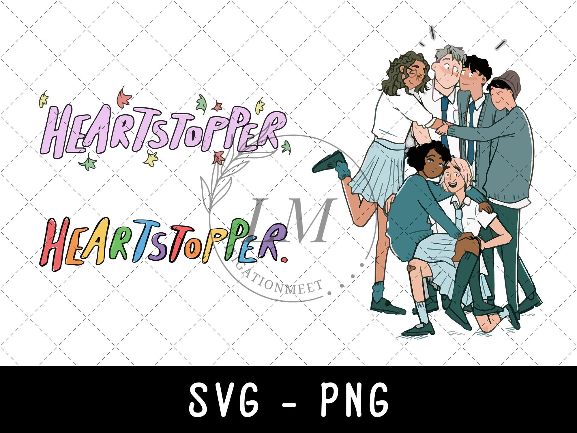 Heartstopper SVG 3 Files Heartstopper Bundles Digital Nick Etsy Australia