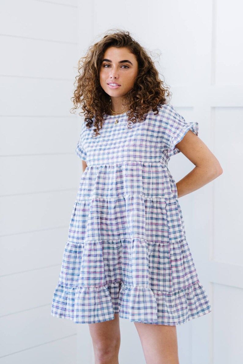 Spinning Gingham Babydoll Dress Etsy