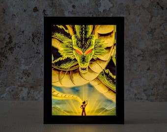 Dragon Ball lichtbak - Shenron manga poster - lichtbak voor animefans