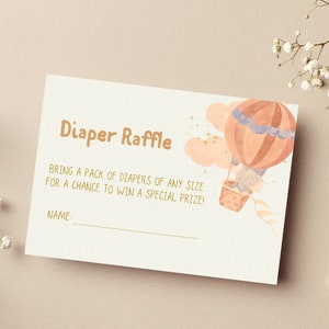 Elephant Diaper Raffle Sign and Cards Printable Diaper Raffle - Etsy Canada