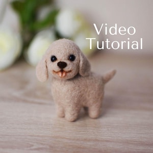 Felt Tutorial Felt Puppy Pattern Wool Needlefelting Video Tutorial Felted Animal Video Lesson Do It Yourself Felt Dog Digital Downloads