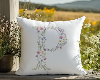 Aangepaste kruissteek pdf, geteld, bloemen letter L kruissteekpatroon, monogram kruissteekkaart, gepersonaliseerde geschenken, patroonhouderbestand