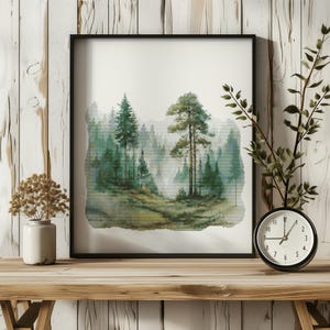 Forest Cross Stitch Pattern, Counted Cross Stitch Pdf, Landscape Cross Stitch Designs, Forest Embroidery Pattern, Nature Inspired Gifts
