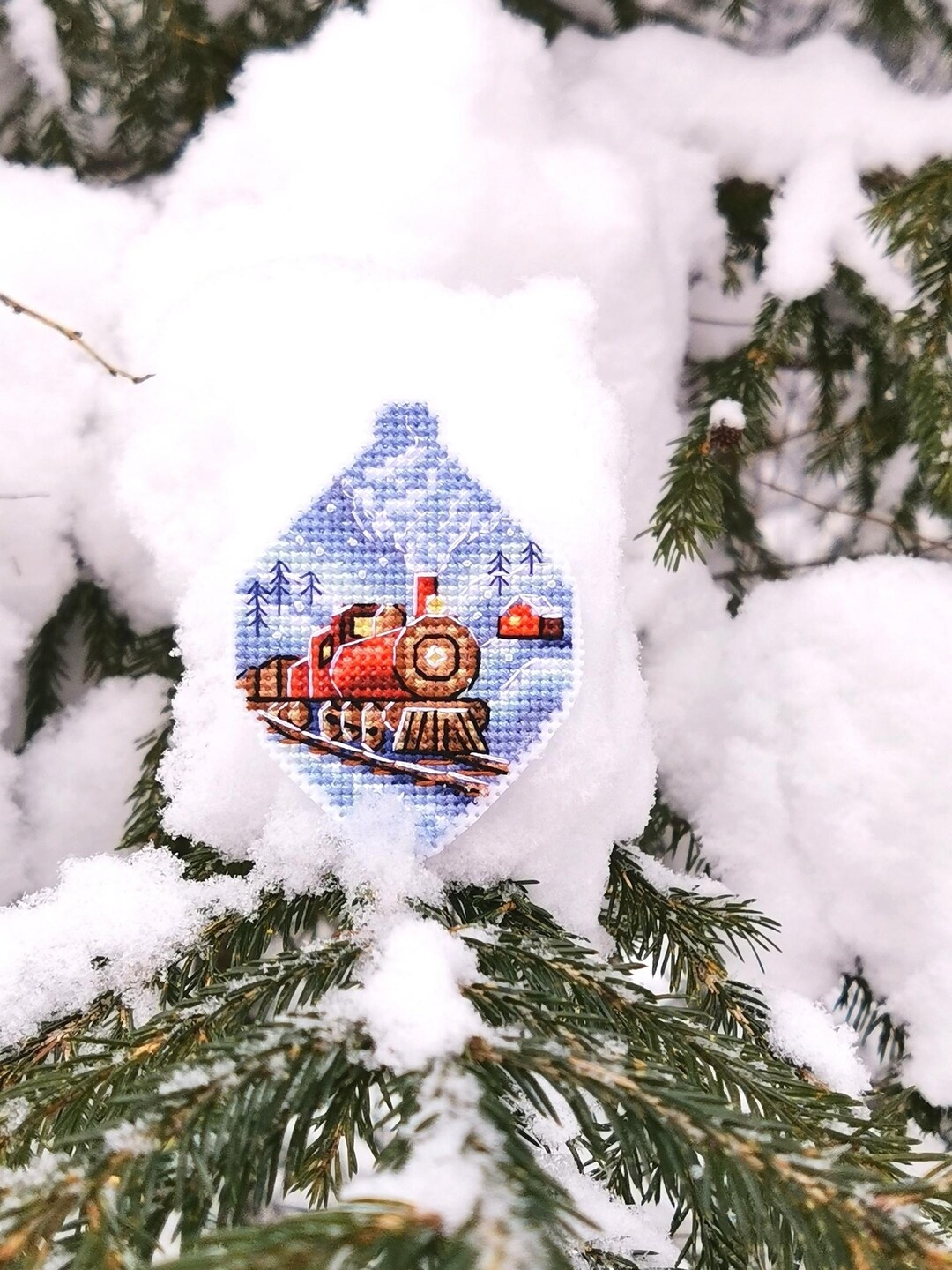 Christmas Ornament Cross Stitch Pattern Mini Cross Stitch Chart Pdf ...