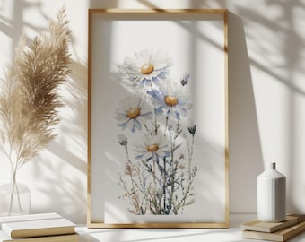 Cross Stitch Pattern With Daisy Counted Cross Stitch Designs Birth Flower Embroidery Pattern Pdf April Birth Flower Cross Stitch Art