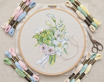 Geteld kruissteekpatroon PDF met artisjok, getelde kruissteekontwerpen, borduurontwerpen, sagabestand, voor gevorderden