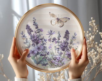 Cross Stitch Pattern With Lavender, Modern Cross Stitch Designs, Mothers Day Embroidery Pattern, Counted, Summer Cross Stitch Pattern