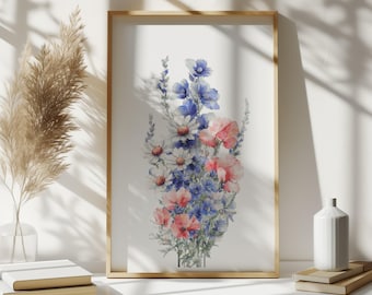 Kruissteekpatroon, ridderspoor, siererwt, madeliefje, getelde kruissteekontwerpen, borduurmotief geboortebloem, gepersonaliseerde kruissteekkunst