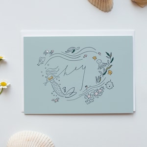 Hey Mermaid Card