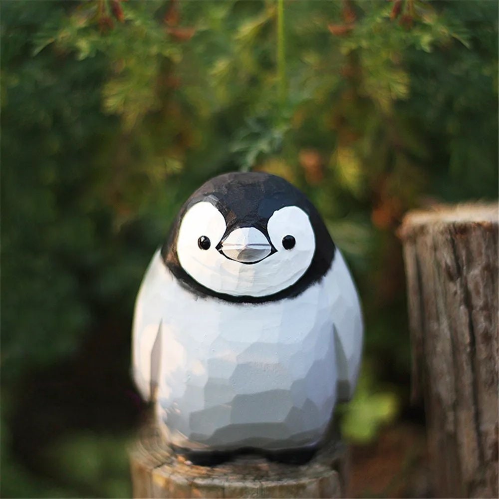 Primus Hand Crafted Metal Penguin Mother Garden Ornament Sculpture Lawn  Bird