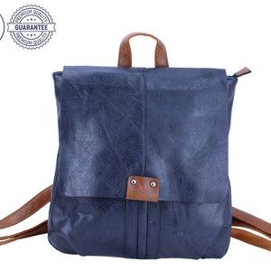 Rucksack Damen Trendig und umweltfreundlich Entdecken Sie unseren Veganen Lederrucksack für Frauen Ihr perfektes Accessoire Bild 9