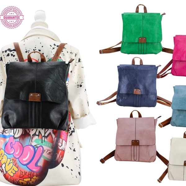 Mochila mujer ¡moderna y respetuosa con el medio ambiente! Descubre nuestra mochila de piel vegana para mujer: ¡tu complemento perfecto!