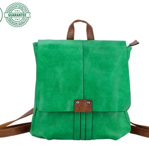 Rucksack Damen Trendig und umweltfreundlich Entdecken Sie unseren Veganen Lederrucksack für Frauen Ihr perfektes Accessoire Bild 8