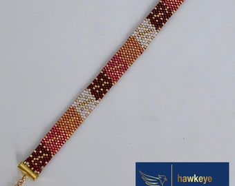 Beaded Elegant Miyuki Bracelet (Peyote Stitch) - Perfect Gift - You can design AS YOU WISH!